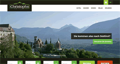 Desktop Screenshot of christophshotel-schenna.com